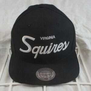 Mitchell & Ness Virginia Squires "Adjustable Fit" Snapback Hat/Cap Black ABA NBA